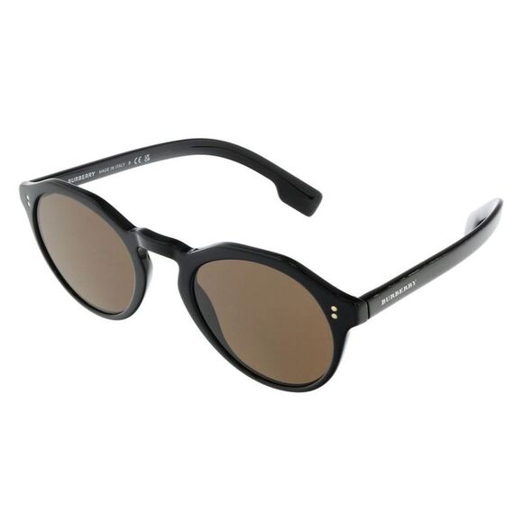 Burberry 0BE4280 300173 Round Black Sunglasses - Picture 1 of 4